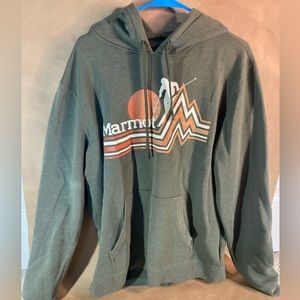 Men’s large green marmot hoodie